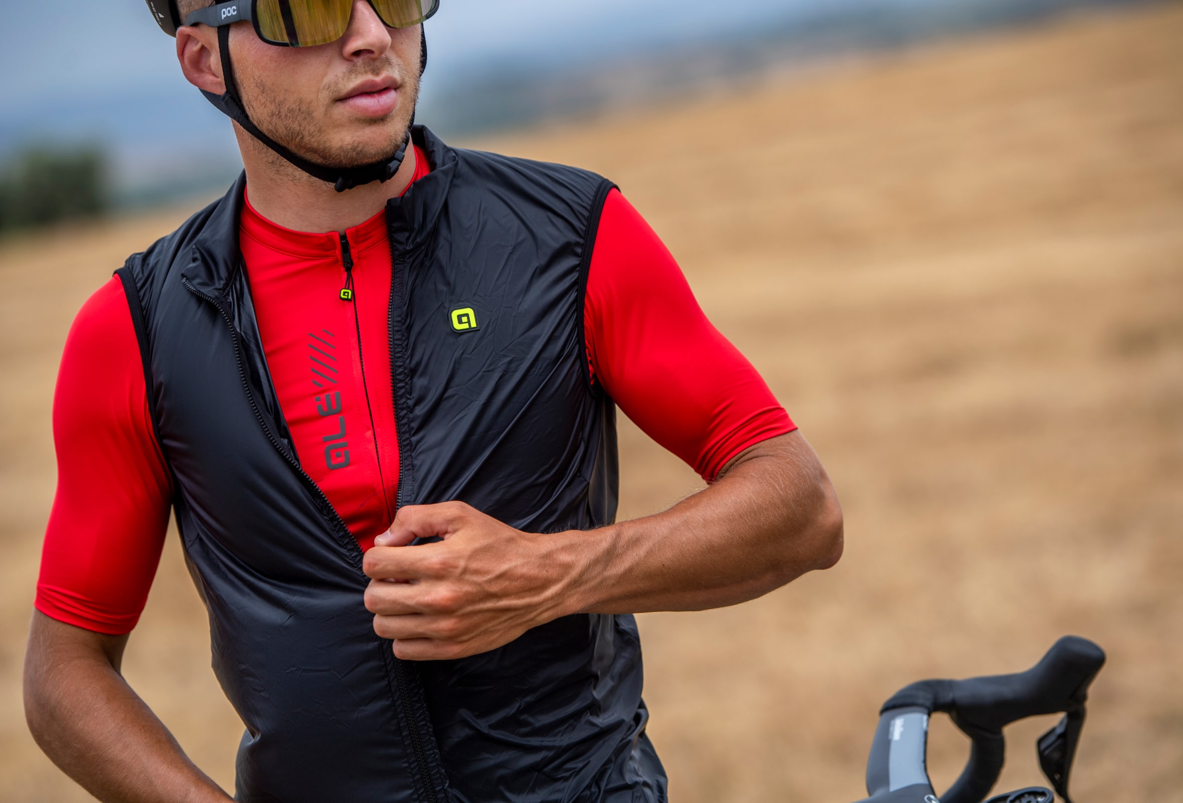 Kamizelka rowerowa męska Alé Cycling Klimatik Guscio Vento 2.0